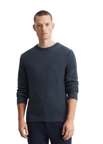 Marc O'Polo MARC O'POLO Herren Rundhalspullover "aus reiner Bio-Baumwolle", blau, casual, Gr. XL, unifarben, Obermaterial: 100% Baumwolle, Pullover