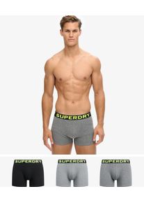 Superdry Herren Boxershorts im 3er-Pack Grau - Gr&ouml;&szlig;e: L 1078116600103B2L003