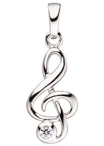 Jobo Damen Ketten-Anhänger "Anhänger Notenschlüssel", Silber 925 (Sterlingsilber), silber, Silber 925 (Sterlingsilber), Schmuckanhänger, 925 Silber