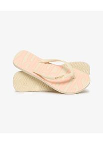 Superdry Women's Core Flip-flops mit Logo Wei&szlig; - Gr&ouml;&szlig;e: 3-4 21795225001422GM900