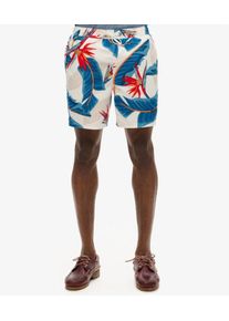 Superdry Herren 17-Zoll Badeshorts aus Recyceltem Material mit Hawaii-print Wei&szlig; - Gr&ouml;&szlig;e: M 10620165001802BQ002