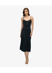 Superdry Damen Schwarz Jersey Kleid, Gr&ouml;&szlig;e: 42 - Gr&ouml;&szlig;e: 42 214423600070102A020