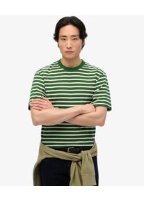 Superdry Herren Merchant T-shirt mit Streifen Gr&uuml;n - Gr&ouml;&szlig;e: L 1040405000726M68003