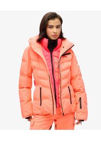 Superdry Damen Luxe Ski-steppjacke Koralle - Gr&ouml;&szlig;e: 44 2082321100074T7G025