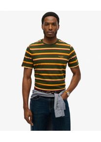 Superdry Herren Essentials Stripe T-shirt Green - Gr&ouml;&szlig;e: XL 1040405000720F8X004