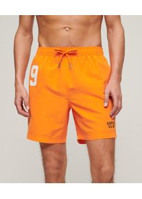 Superdry Herren 17-Zoll Polo-badeshorts aus Recyceltem Material Orange - Gr&ouml;&szlig;e: S 10620165001791VL001