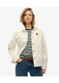Superdry Damen Chore Jacke Wei&szlig; - Gr&ouml;&szlig;e: 36 208221700063971D030