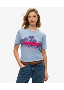 Superdry Damen L&auml;ssiges Outdoor T-shirt mit Streifen Blue - Gr&ouml;&szlig;e: 36 21024215022622AP030