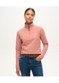 Superdry Damen Polar Fleecepullover mit Halbem Rei&szlig;verschluss Pink - Gr&ouml;&szlig;e: 44 2102623500704MIP025