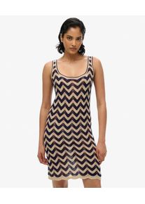 Superdry Damen Mini-strickkleid mit Zickzackmuster Navy - Gr&ouml;&szlig;e: 38 2144236000780F4Y017