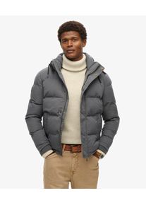 Superdry Herren Everest Kurze Pufferjacke mit Kapuze Dunkelgrau - Gr&ouml;&szlig;e: Xxxl 102020200054700Q120