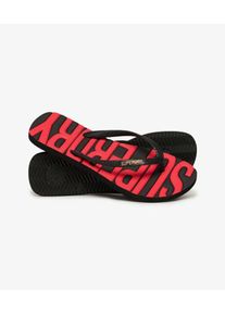 Superdry Damen Core Flip-flops mit Logo Schwarz - Gr&ouml;&szlig;e: 3-4 217952250014202A900