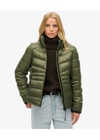 Superdry Damen Wattierte Fuji Steppjacke Gr&uuml;n - Gr&ouml;&szlig;e: 40 20822185006078MI019