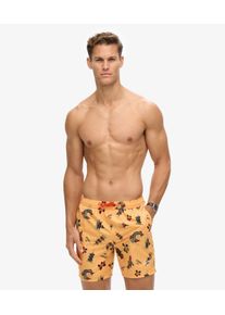Superdry Herren 17-Zoll Badeshorts aus Recyceltem Material mit Hawaii-print Gelb - Gr&ouml;&szlig;e: S 10620165001802BP001
