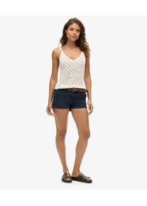 Superdry Damen Chino Hot Shorts Marineblau - Gr&ouml;&szlig;e: 44 212342950012998T025