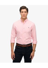 Superdry Herren Klassisches Oxford-hemd mit Langen &Auml;rmeln Pink - Gr&ouml;&szlig;e: L 1041009500639LPM003