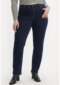 LEVI'S® PLUS LEVI'S PLUS Damen Straight-Jeans "724 PL HR STRAIGHT", blau, casual, Gr. 14, Denim/Jeans, Obermaterial: 85% Baumwolle, 7% Lyocell, 6%