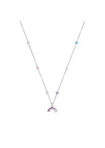 Prinzessin Lillifee Mädchen Kette mit Anhänger "Sternschnuppe-Motiv, 2039759", Silber 925 (Sterlingsilber), L: 38cm B: 1,2mmsilberfarben, rosa, pink, türkis, lila,
