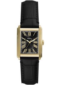 Fossil Herren Quarzuhr "CARRAWAY", schwarz, Armbanduhren, Armbanduhr, Herrenuhr, Lederarmband, analog