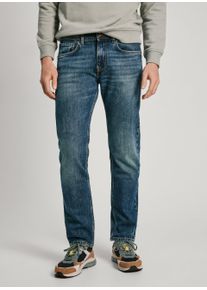Pepe Jeans Herren Straight-Jeans "STRAIGHT JEANS", blau, casual, Gr. 30, Denim/Jeans, Obermaterial: 99% Baumwolle, 1% Elasthan, Jeans
