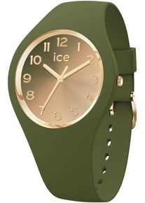 Ice Watch ICE-WATCH Damen Quarzuhr "ICE sunset - S37 - 3H"khaki, Armbanduhren, Armbanduhr, Damenuhr, Silikonarmband, Wasserdicht bis 10 bar, analog