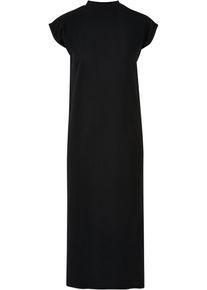 Urban Classics Damen Shirtkleid "Urban Classics Damen Ladies Long Extended Shoulder Dress", schwarz, klassisch, Gr. M, unifarben, 100% Baumwolle,