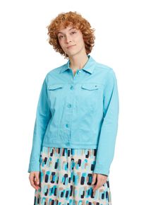 BETTY & CO BETTY & CO Damen Jackenblazer "Betty & Co Jeansjacke mit Kragen", blau, casual, Gr. 36, Obermaterial: 97% Baumwolle, 3% Elasthan., Blazer, Taschen