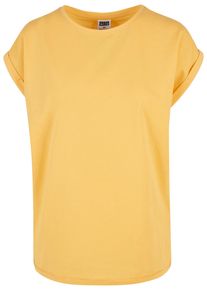 Urban Classics Herren Kurzarmshirt "Urban Classics Damen Ladies Extended Shoulder Tee", gelb, casual, Gr. XL, unifarben, 100% Baumwolle, Shirts