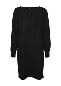 Véro Moda VERO MODA Damen Jerseykleid "VMALLISON LS BOATNECK SHORT DRESS JRSGA", schwarz, modisch, Gr. XS, unifarben, Jersey, Obermaterial: 95% Polyester, 5%