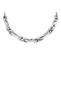 Diesel Damen Kette ohne Anhänger "Schmuck Geschenk Edelstahl, DX1578040", Edelstahl, L: 55cm B: 3mm, silber, Edelstahl, B:3mm, Halsketten