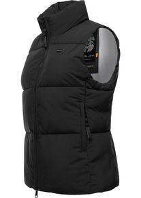 Ragwear Damen Steppweste "Ailish", schwarz, casual, Gr. 4XL, Obermaterial: 100% Polyester, Futter: 100% Polyester, Wattierung: 100% Polyester,