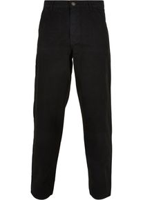 Urban Classics Herren Stoffhose "Urban Classics Herren Canvas Pants", schwarz, Gr. 38, unifarben, 100% Baumwolle, Hosen