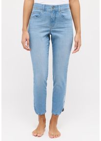 Angels Damen Ankle-Jeans "ORNELLA SPARKLE", blau, casual, Gr. 34, unifarben, Denim/Jeans, Obermaterial: 90% Baumwolle, 8% Polyester, 2% Elasthan,