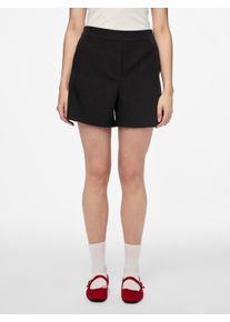 Pieces Damen Shorts "PCBOZZY HW SHORTS NOOS BC", schwarz, modisch, Gr. XS, unifarben, Web, Obermaterial: 88% Polyester, 12% Elasthan, Hosen