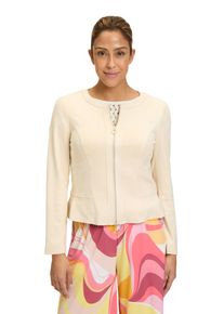 Betty Barclay Damen Jackenblazer "Betty Barclay Blazer-Jacke mit Reißverschluss", grau, modisch, Gr. 36, Obermaterial: 92% Polyester, 8% Elasthan.,