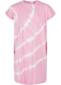Urban Classics Mädchen Shirtkleid "Urban Classics Damen Girls Tie Dye Dress", pink, Basic, Gr. 158, Batikmuster, 100% Baumwolle, Kleider