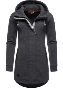 Ragwear Damen Sweatjacke "Letty Intl.", grau, sportlich, Gr. XXL, Sweatware, 54% Polyester, 41% Baumwolle, 5% Viskose, Sweatjacken, Sportliche