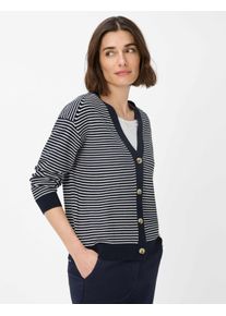 Brax Damen Cardigan "Style ANIQUE", blau, Gr. 40, 72% Viskose, 28% Polyamid, Strickjacken