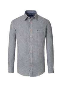 Casamoda Herren Langarmhemd "Casamoda Freizeithemd Print", blau, Gr. XXL, bedruckt, 100% Baumwolle, Hemden