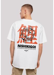 F4NT4STIC Herren T-Shirt "Nishikigoi Koi Japan Grafik", weiß, casual, Gr. XXL, Obermaterial: 100% Baumwolle, Shirts, Print