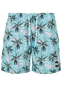 Urban Classics Herren Badeshorts "Urban Classics Herren Pattern Swim Shorts", bunt, Gr. XXL, 100% Polyester, Badehosen