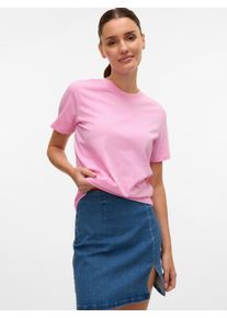 Véro Moda VERO MODA Damen Kurzarmshirt "VMPAULINA SS T-SHIRT GA JRS NOOS", rosa, modisch, Gr. XXL, unifarben, Jersey, Obermaterial: 100% Baumwolle, Shirts