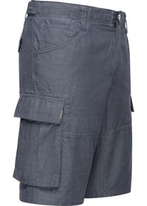Ragwear Herren Shorts "Merly Linen", blau, sportlich, Gr. 32, Material: 65% Baumwolle, 35% Leinen, Hosen, Kurze Leinenhose in Cargo-Optik
