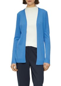 s.Oliver Damen Strickjacke, blau, casual, Gr. 42, unifarben, Feinstrick, Obermaterial: 50% Baumwolle, 50% Viskose, Strickjacken, Feinstrick ohne