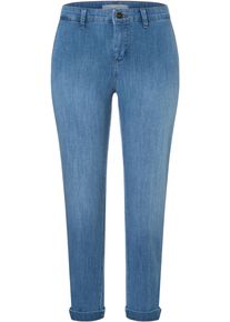 MAC Damen Slim-fit-Jeans "CHINO turn up"venice beach wash, casual, Gr. 46, unifarben, Denim/Jeans, Obermaterial: 98% Baumwolle, 2% Elasthan, Jeans,