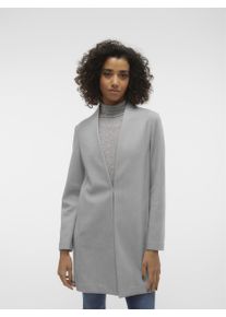 Véro Moda VERO MODA Damen Langmantel "VMDAFNE MIE SS24 COAT BOOS", grau, modisch, Gr. S, meliert, Obermaterial: 100% Polyester, Mäntel