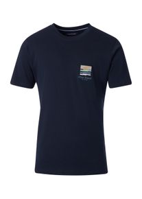 Casamoda Herren T-Shirt "Casamoda T-Shirt Print", blau, Gr. XL, 100% Baumwolle, Shirts