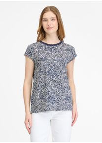 Ragwear Damen T-Shirt "DIONA PRINT", schwarz, casual, Gr. L, bedruckt, Jersey, Obermaterial: 50% Baumwolle, 50% Modal, Shirts
