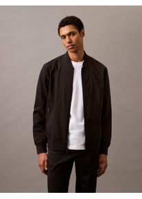 Calvin Klein Herren Bomberjacke "MATTE BOMBER", schwarz, casual, Gr. M, unifarben, Web, Obermaterial: 100% Polyester, Jacken, mit Label