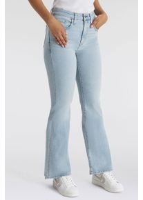 Levi's LEVI'S Damen Schlagjeans "726 HR FLARE", blau, casual, Gr. 27, Web, Obermaterial: 85% Baumwolle, 7% Lyocell, 6% Elastomultiester, 2% Elasthan, Jeans